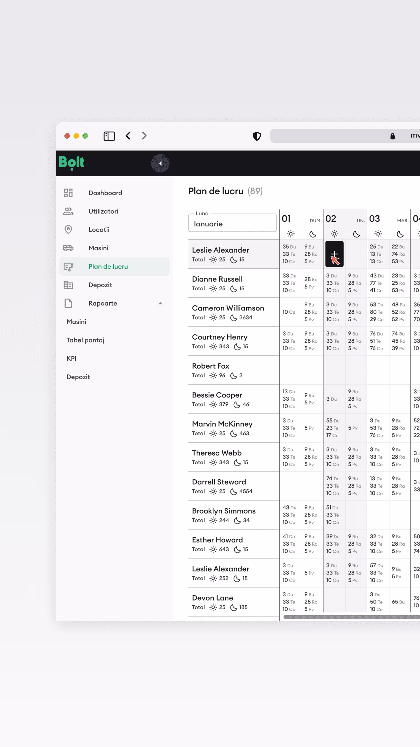 bolt project screenshot